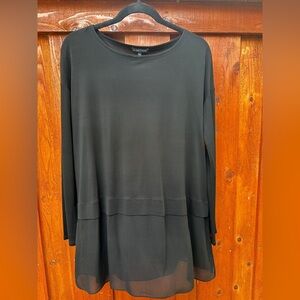 Eileen Fisher layered silk sweater